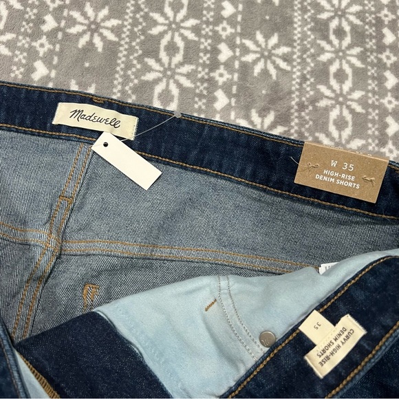 Madewell Curvy High-Rise Denim Shorts in Canterdale Wash Size 20 (W35) - Picture 7 of 13